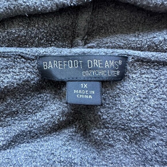 Barefoot Dreams | Cozychic Lite Island Open Front Wrap Cardigan | Size 1X - Picture 6 of 8